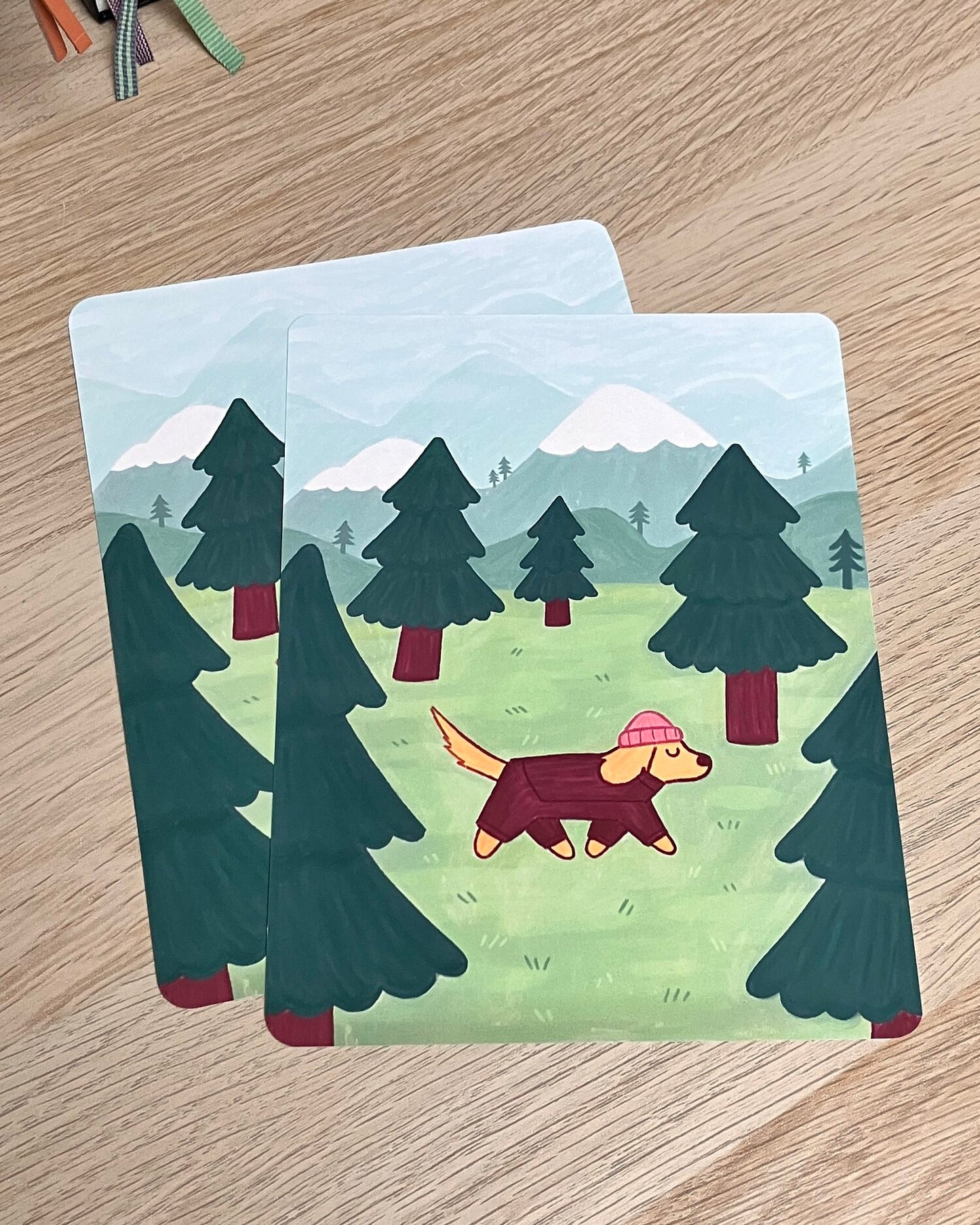 Walking Dog Print