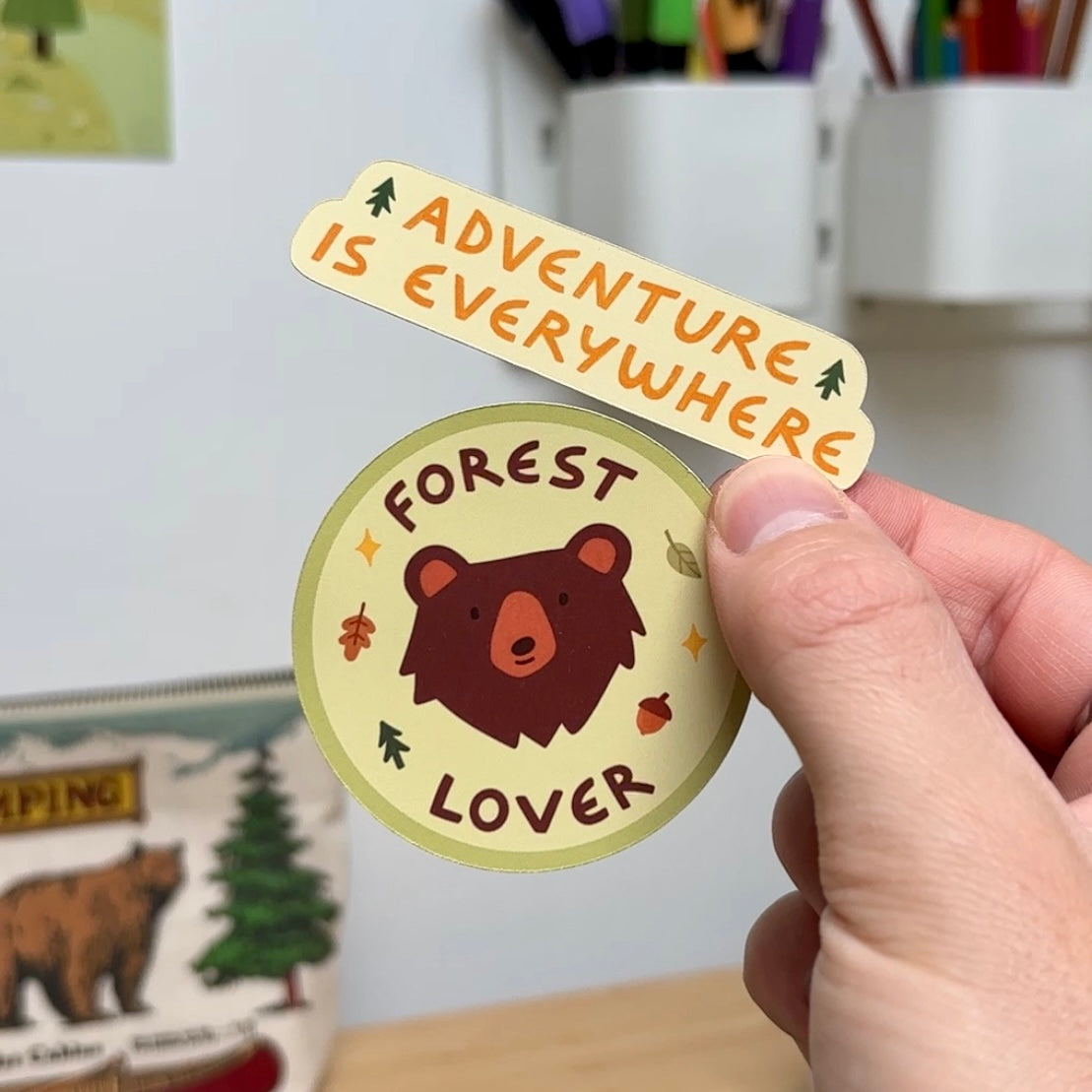Adventure & Forest Pack de 2 Stickers