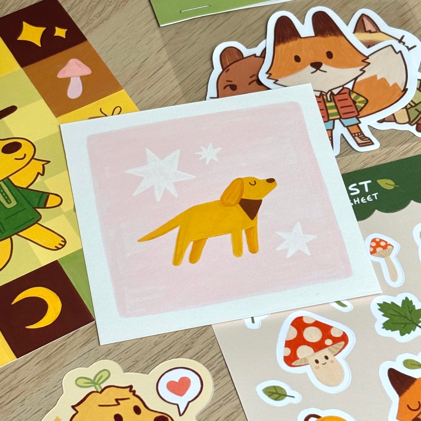 Cute Dog Mini Print