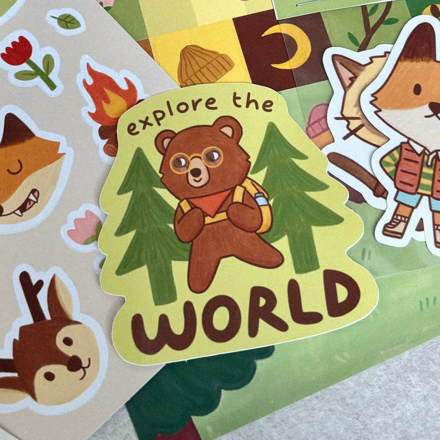 Sticker Explore The World