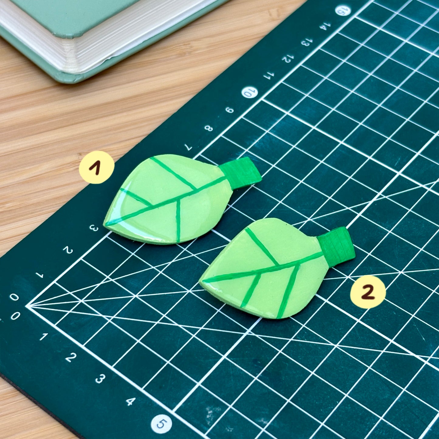 Leaf Handmade Clay Pin
