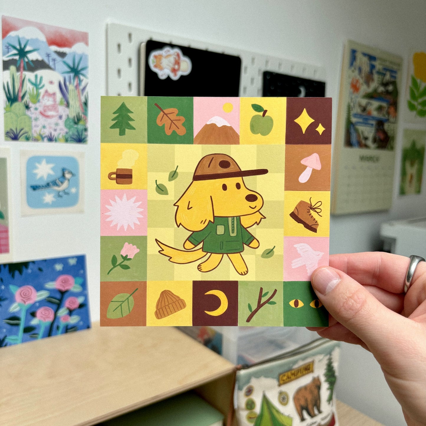 Dog Hiking Print