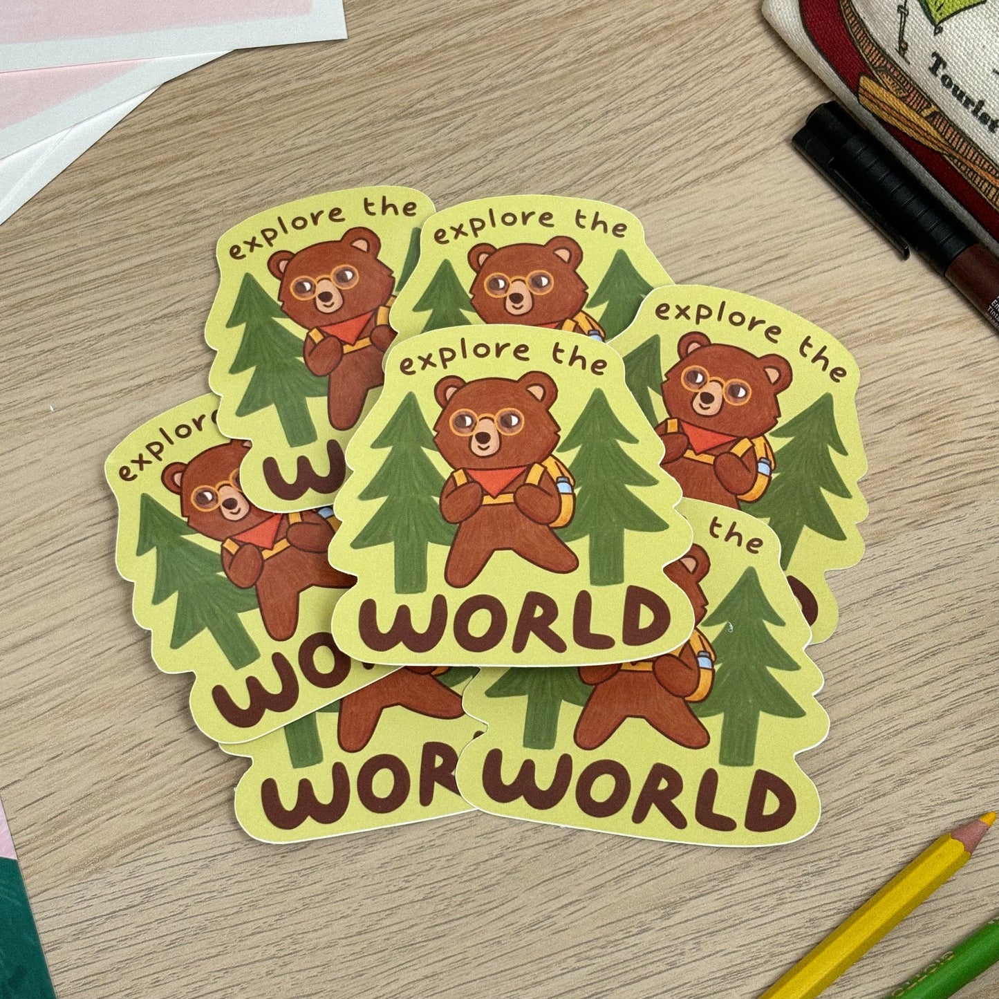 Sticker Explore The World