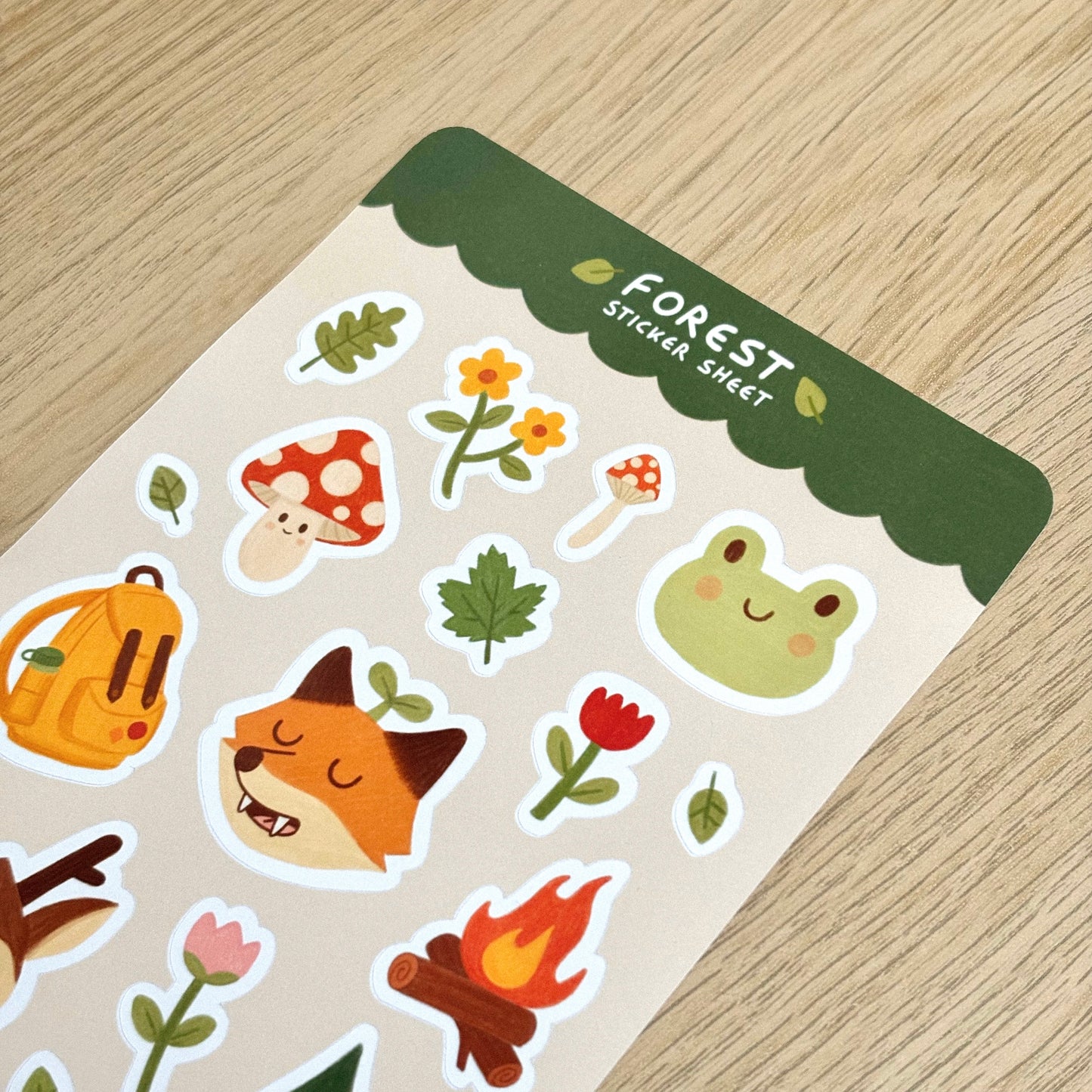 Feuille de Stickers Forêt