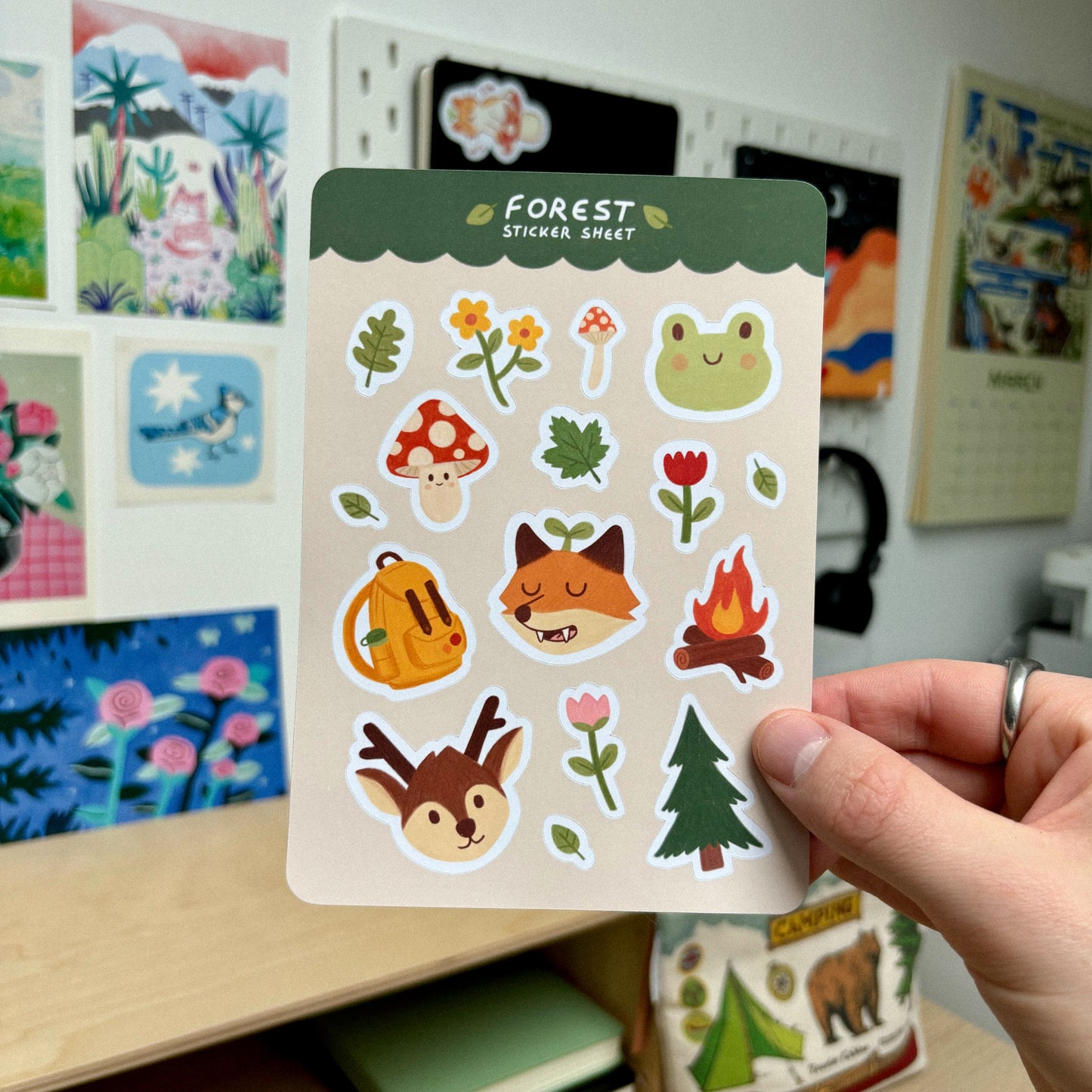 Feuille de Stickers Forêt
