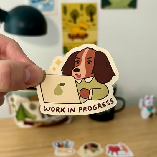 Work in Progress Sticker