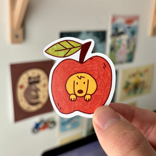 Apple Doggo Sticker
