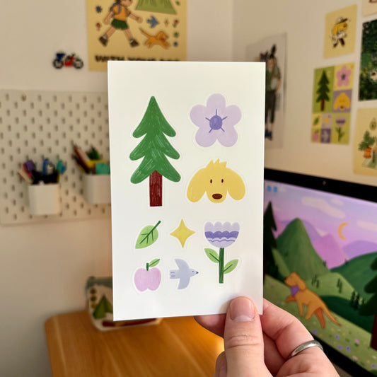 Cute Things Sticker Sheet