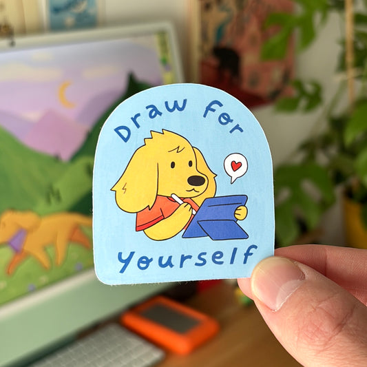 Draw For Yourself Sticker