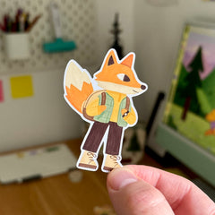 Adventurer Fox Sticker