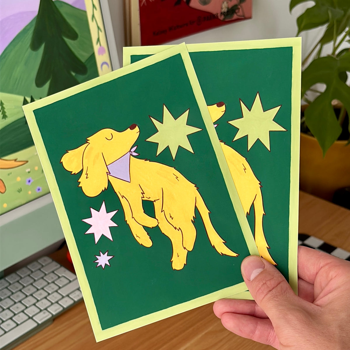 Cowboy Dog Print