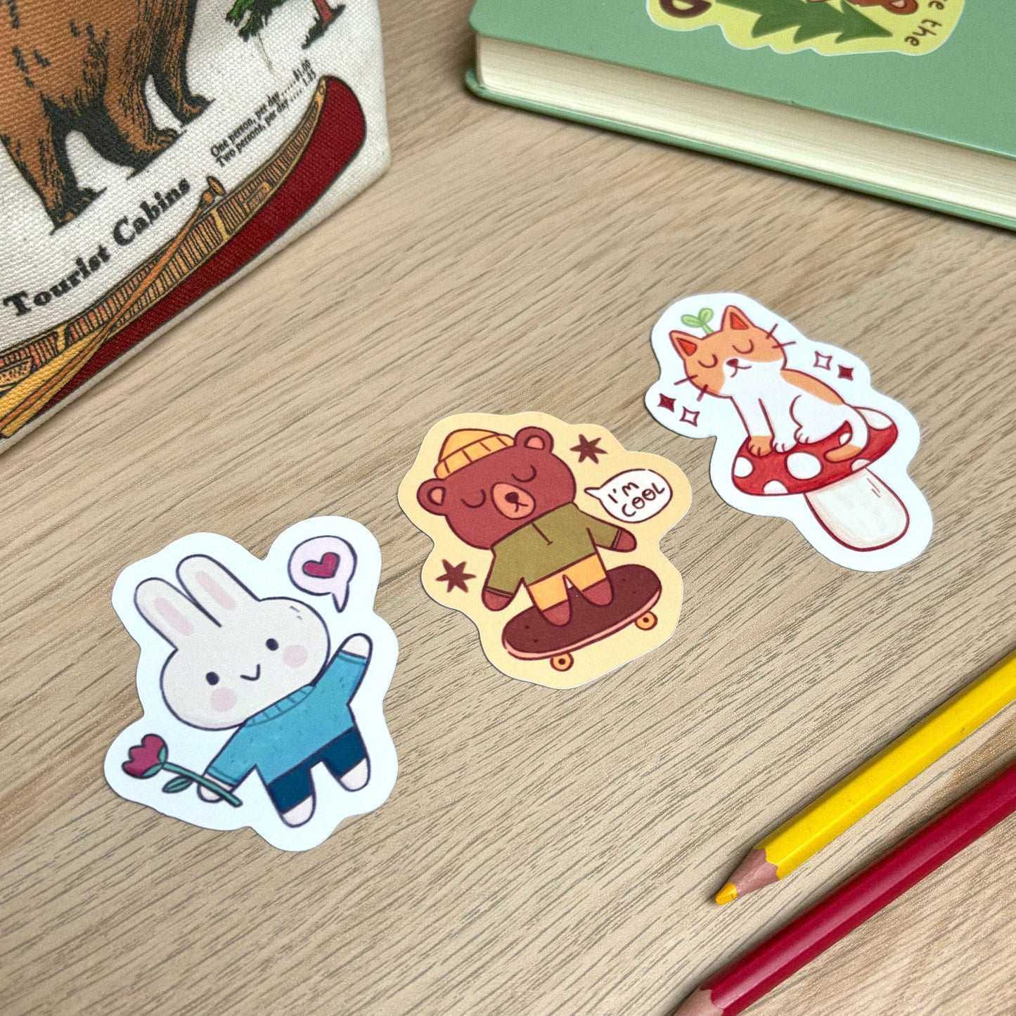 Best Friends Pack of 3 Stickers