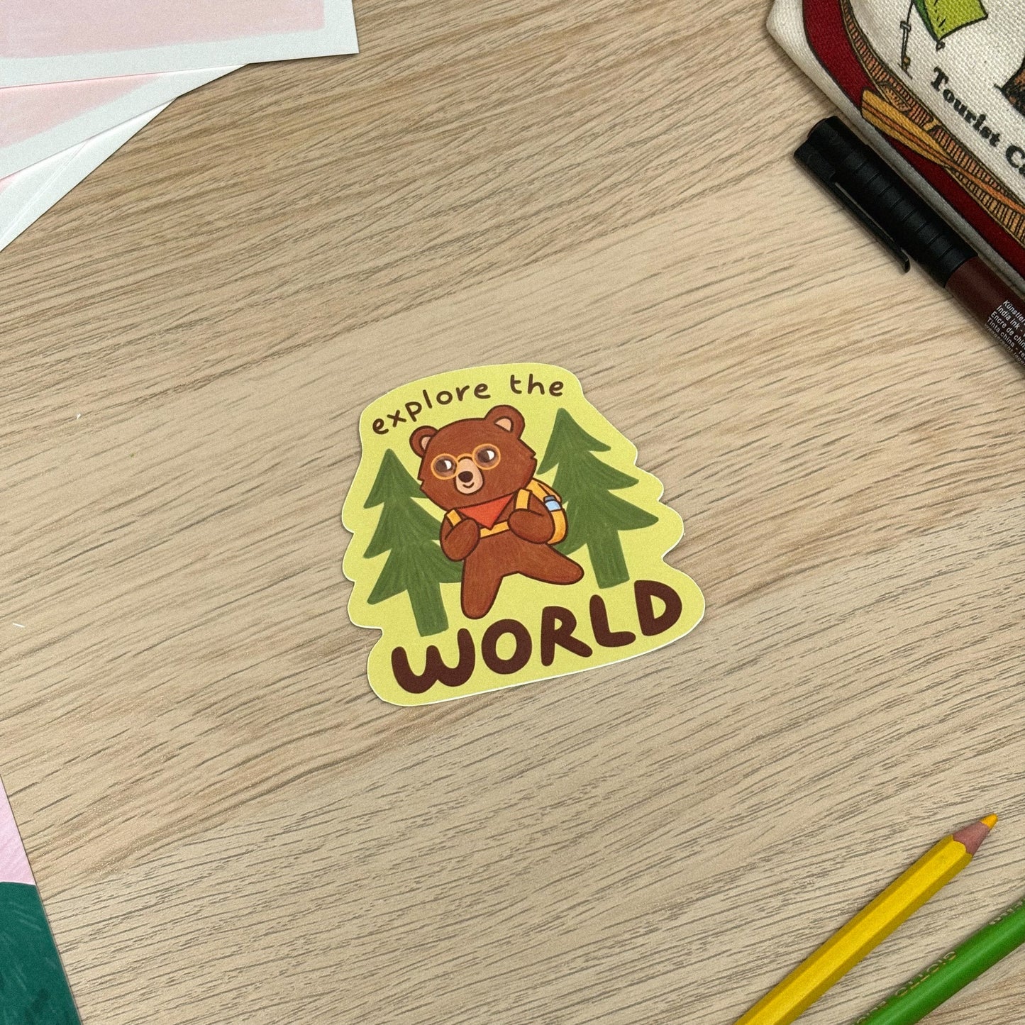 Explore The World Sticker